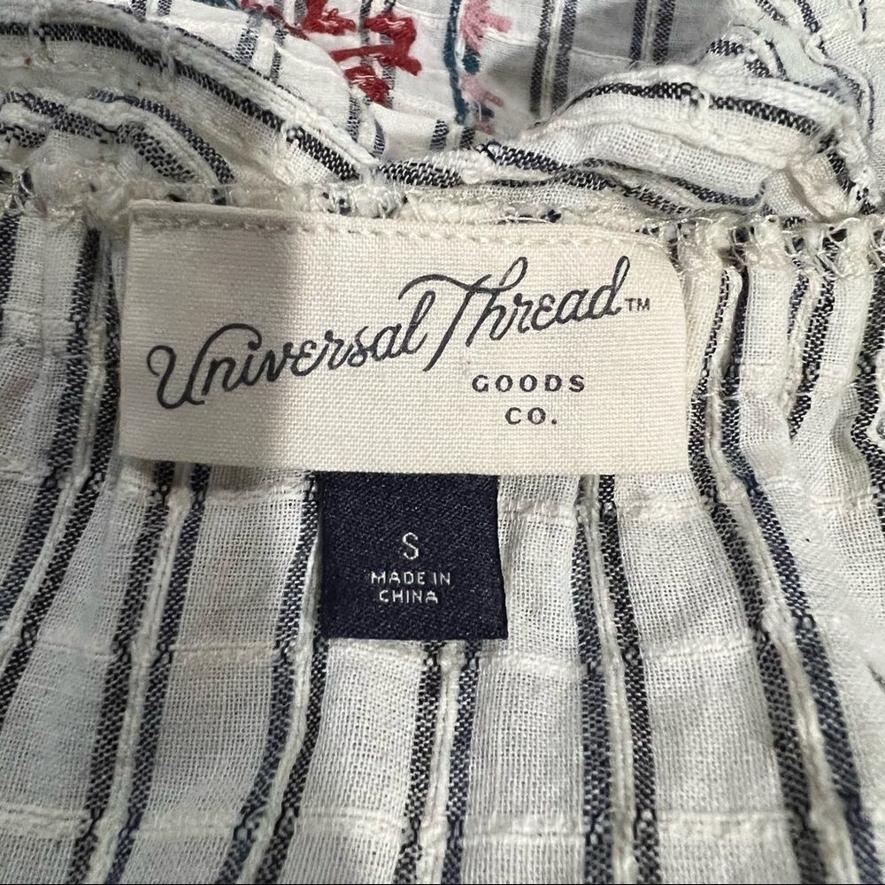 Universal Thread Boho Embroidered Tie Straps Tank… - image 8